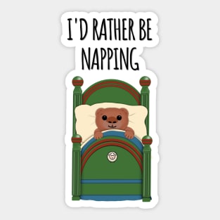 I'd rather be napping Sticker